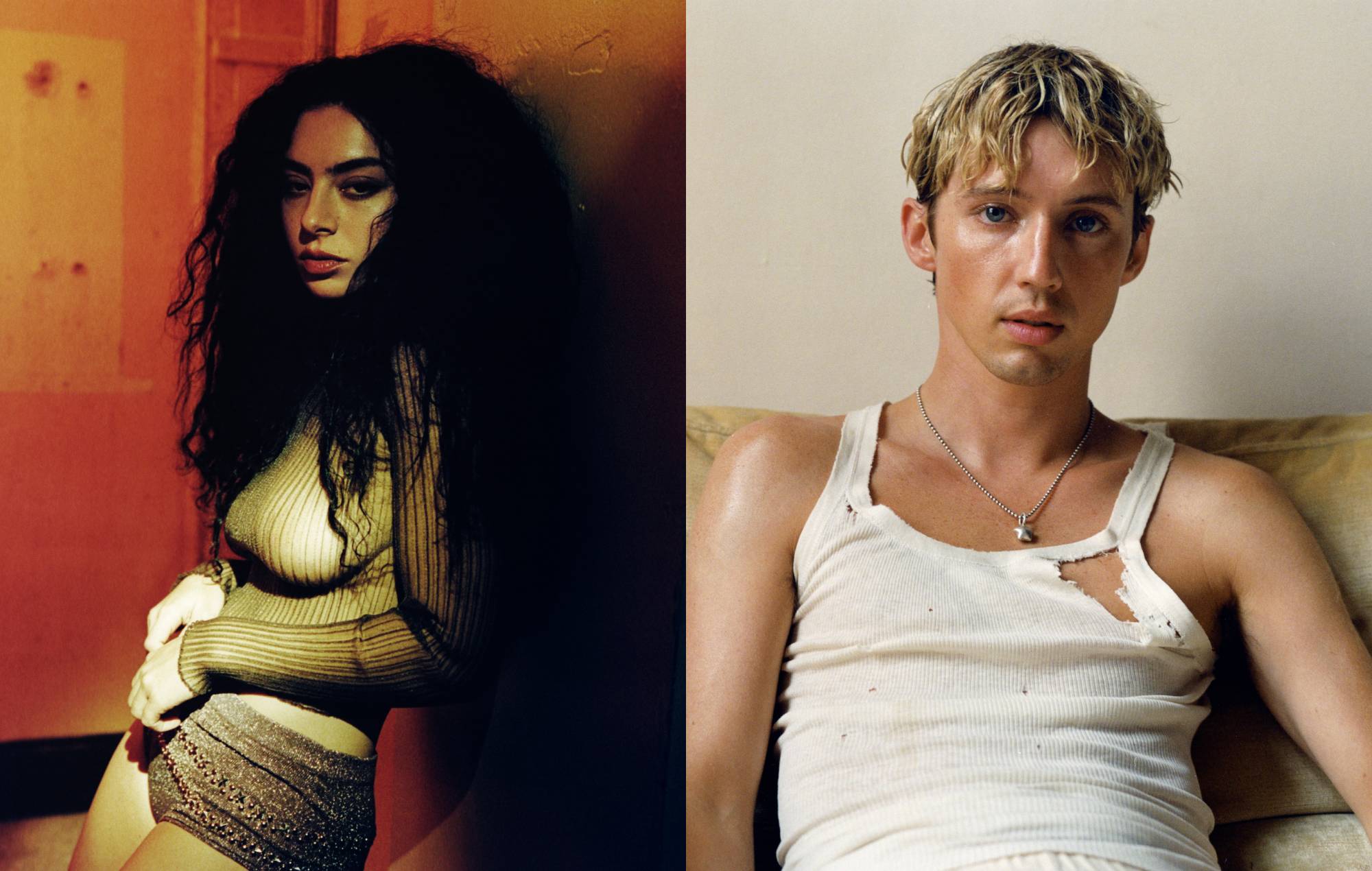 Charli XCX et Troye Sivan. Crédits : Harley Weir et Stuart Winecoff