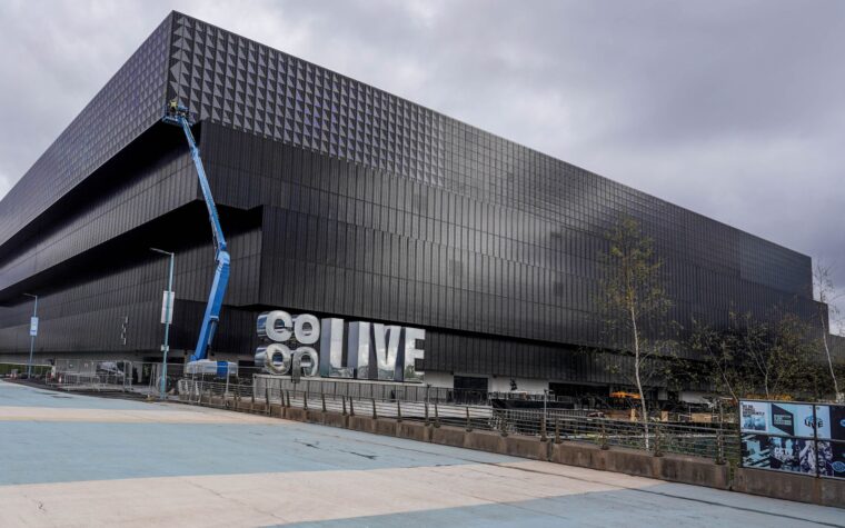 A general view of Co-op Live Arena in Manchester, United Kingdom, on April 23, 2024.