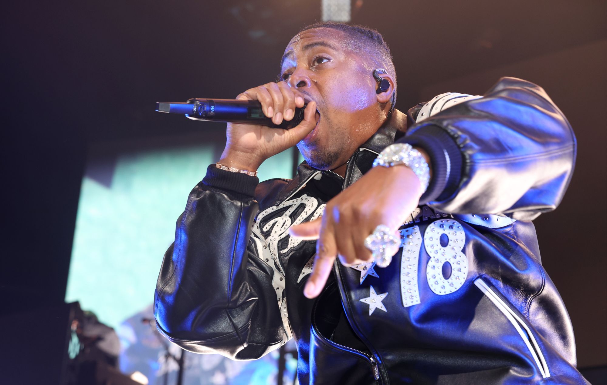Nas se produit au Barclays Center le 27 septembre 2023 à New York. 
