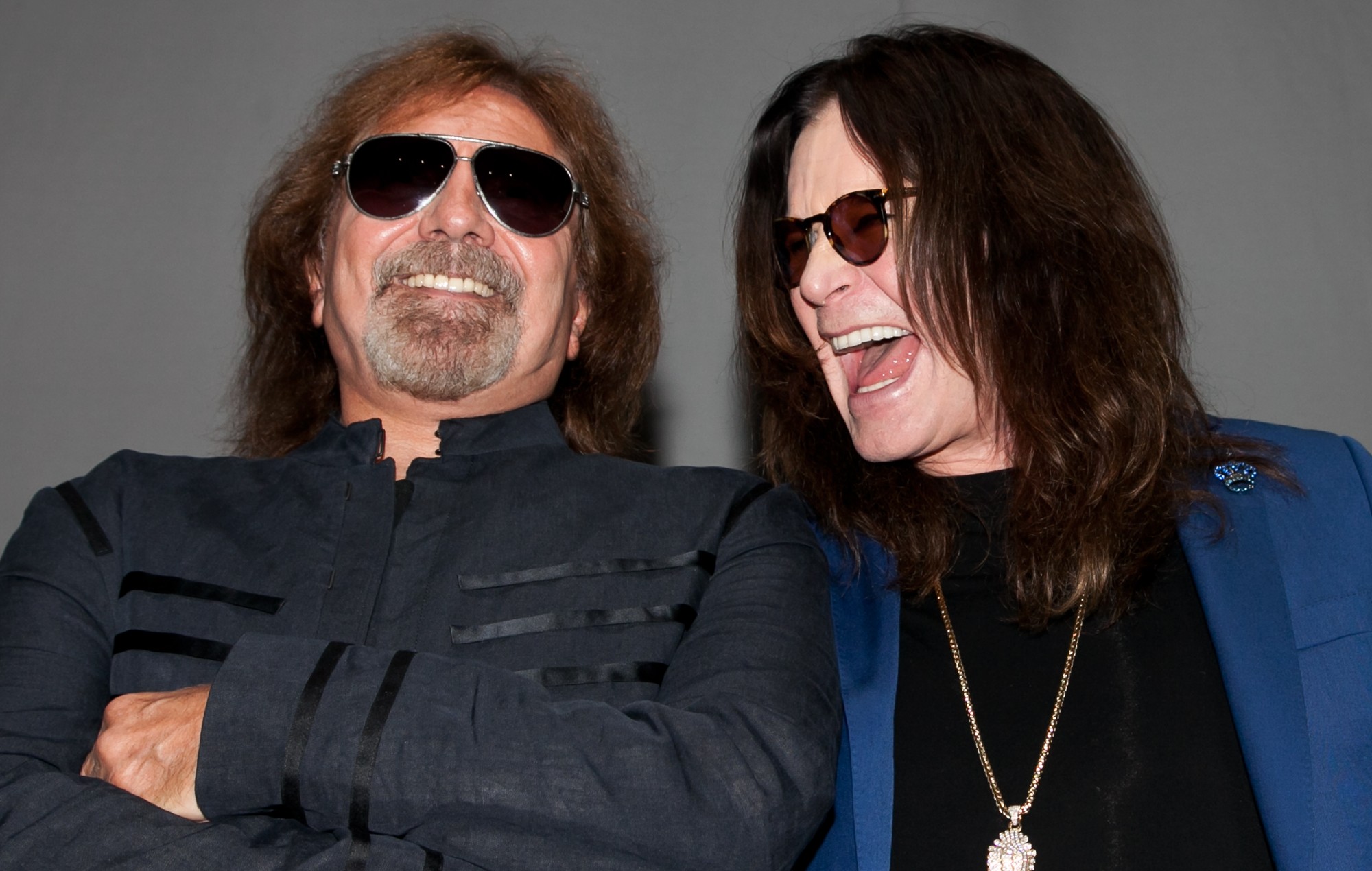 Geezer Butler et Ozzy Osbourne le 12 mai 2016 à Hollywood, Californie.