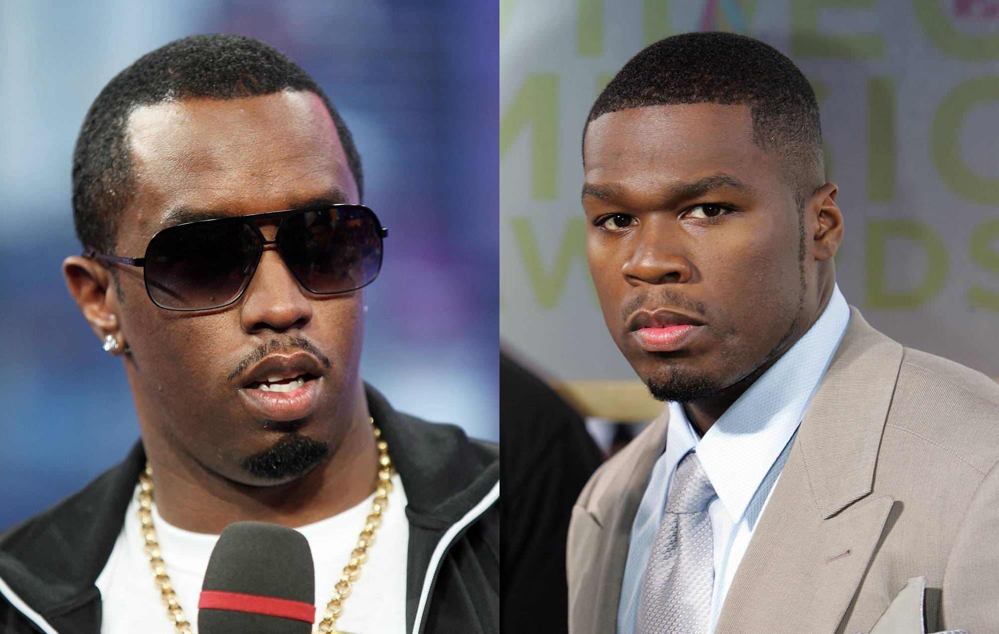 Diddy et 50 Cent.  Crédit : Scott Gries et Getty Images