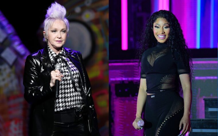 Cyndi Lauper rejoint Nicki Minaj pour "Pink Friday Girls" à Brooklyn