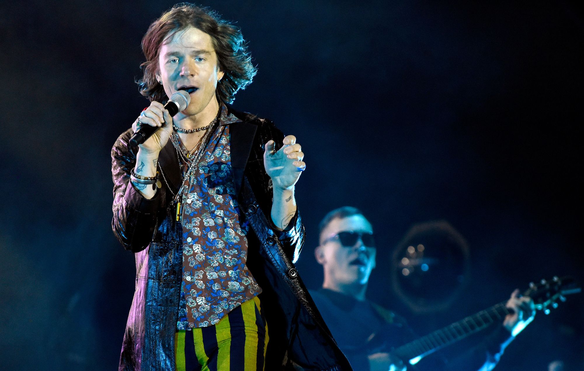 Matt Shultz de cage the Elephant se produit lors du festival Wonderfront Music & Arts au Seaport Villag à San Diego, en Californie.