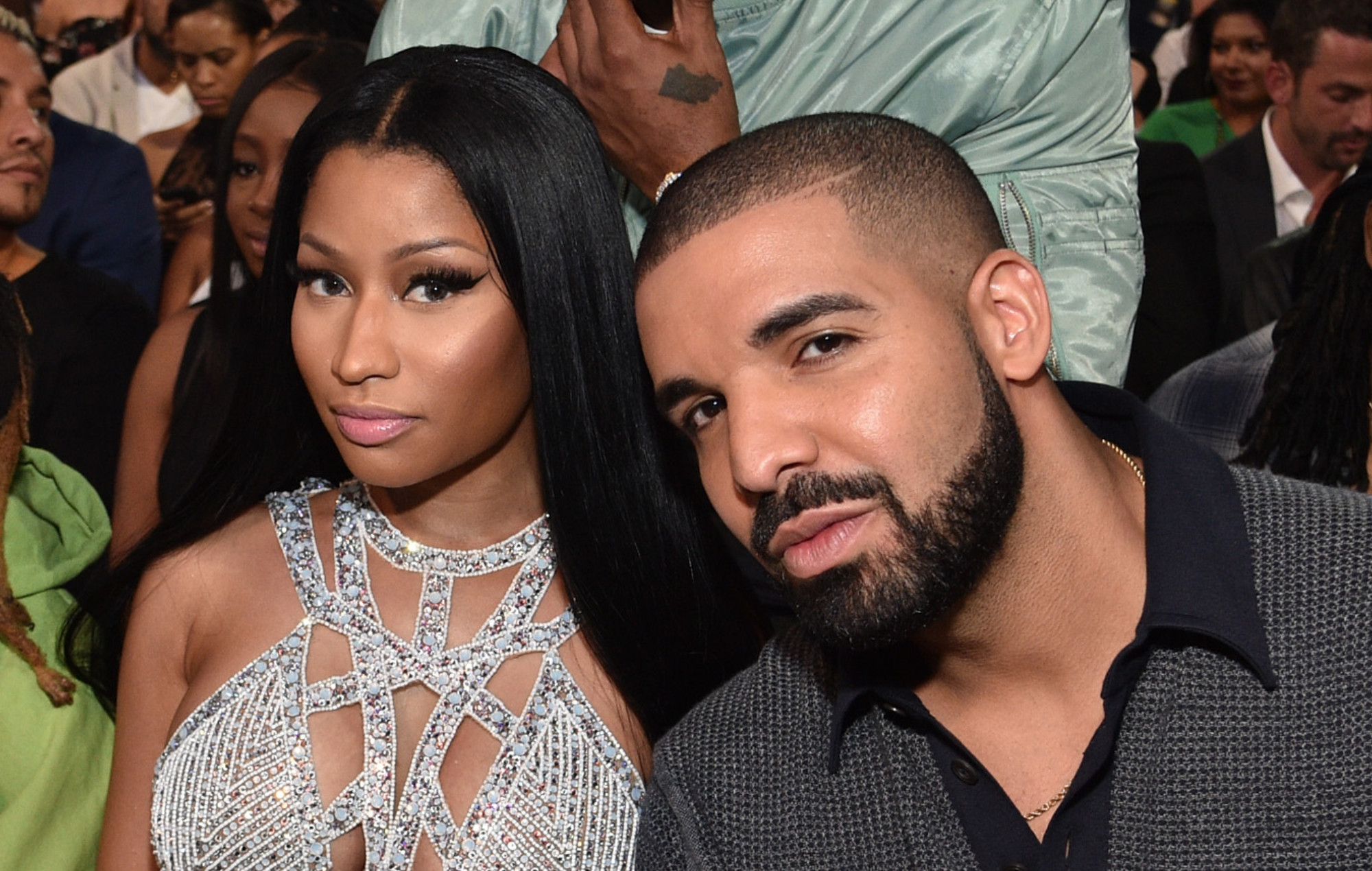 Drake et Nicki Minaj aux Billboard Music Awards 2017.  Crédit photo : Kevin Mazur/BBMA2017/Getty Images pour dcp