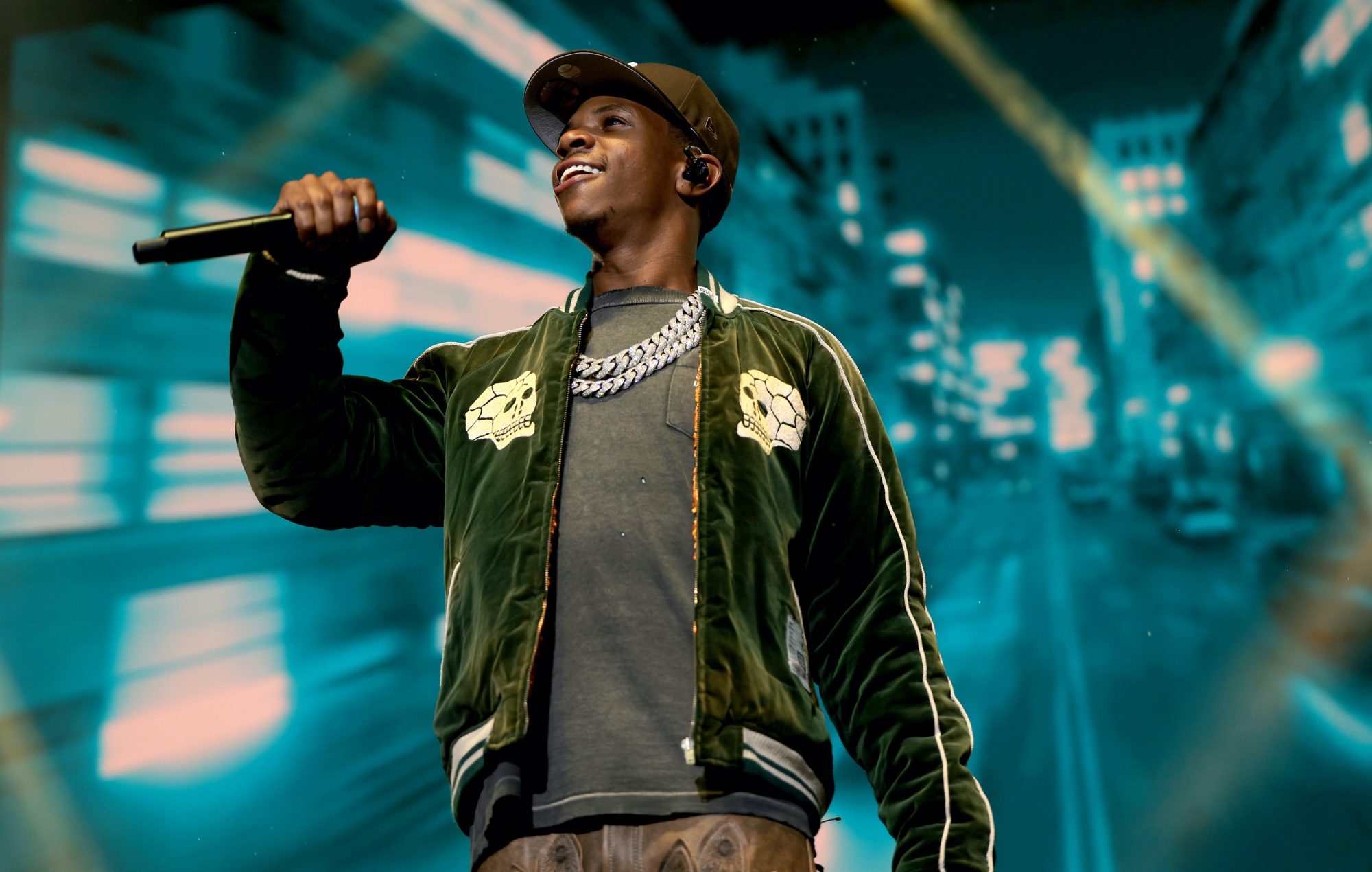 A Boogie wit da Hoodie en direct sur scène au iHeart Powerhouse 105.1 au Prudential Center le 28 octobre 2023 à Newark, New Jersey