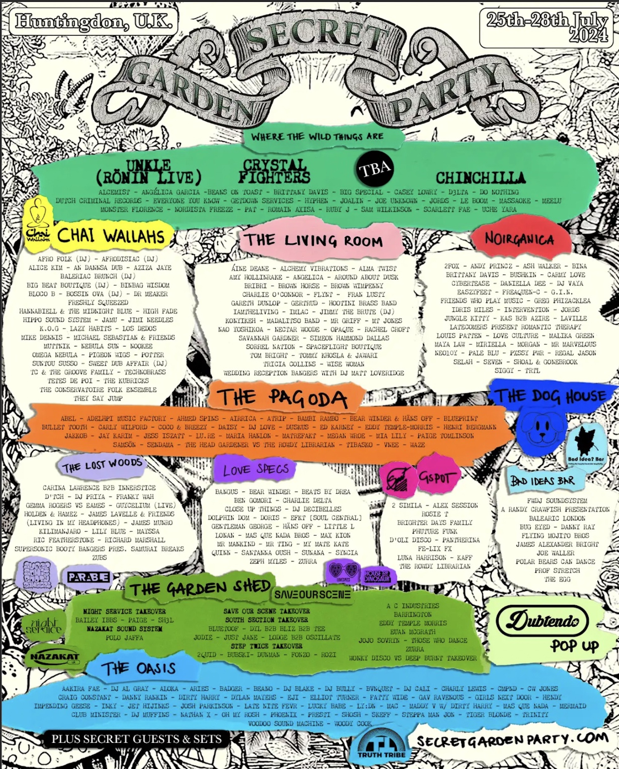 Affiche de la Garden Party secrète 2024