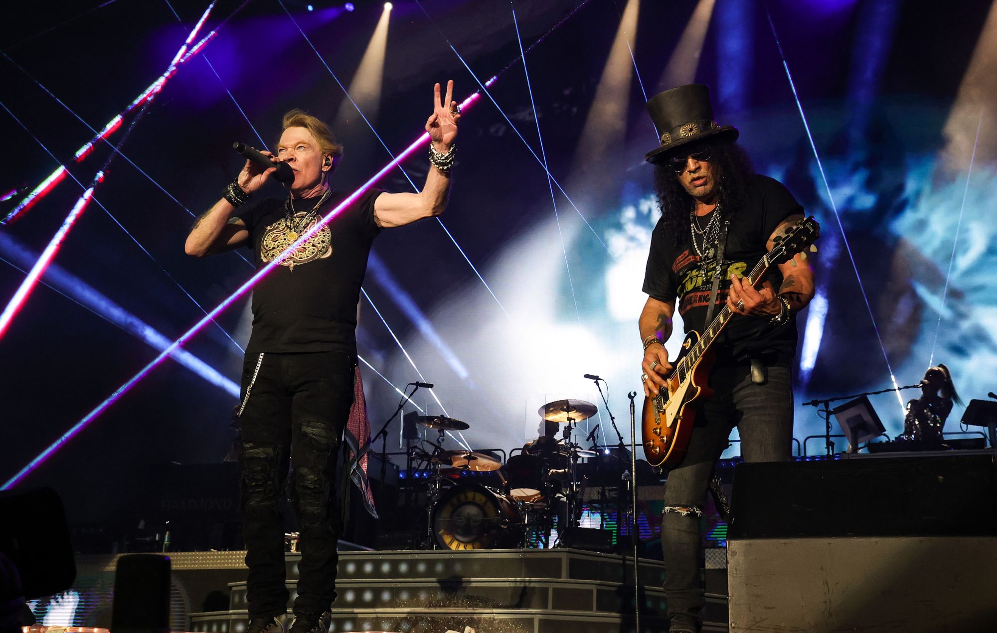 Axl Rose et Slash des Guns N' Roses