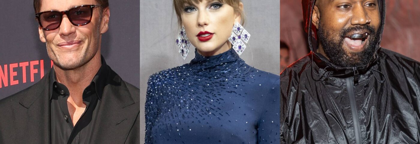 Tom Brady prend des photos de Taylor Swift et Kanye West pendant le rôti de Netflix