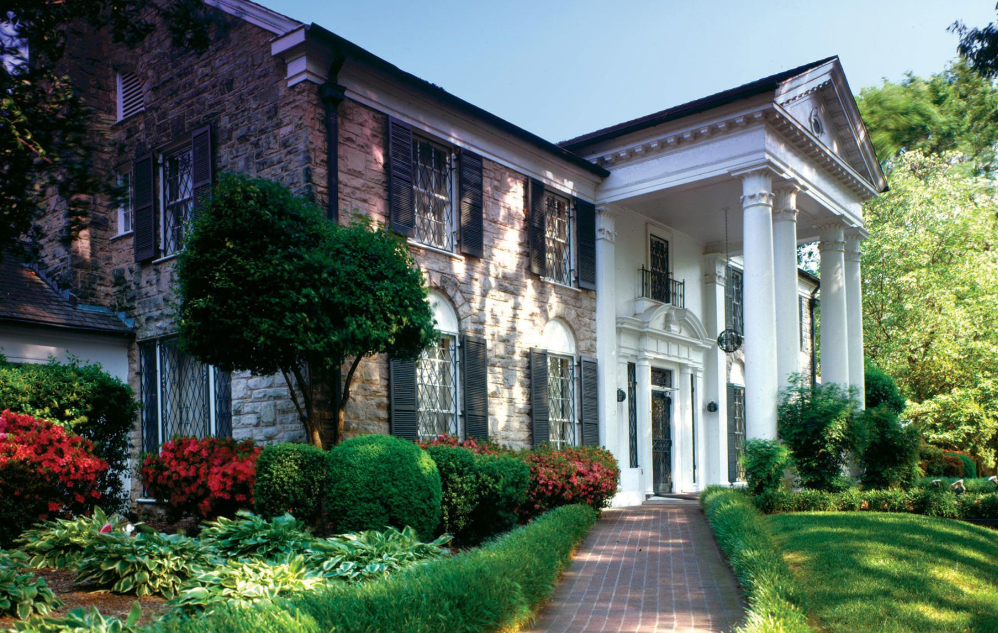 Vue extérieure de la maison d'Elvis Presley Graceland, Memphis, Tennessee, États-Unis, 2018.