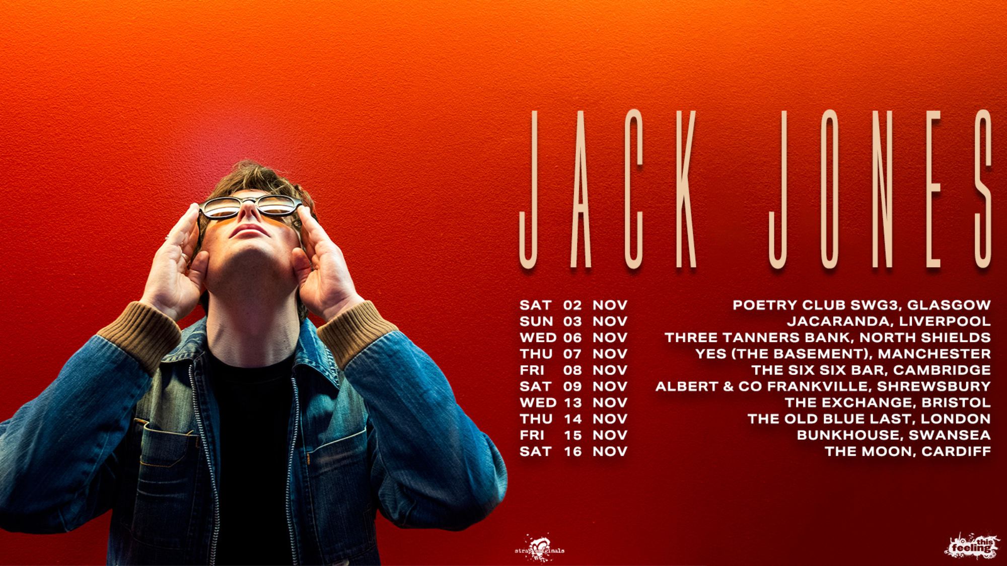 Dates de la tournée de Jack Jones en novembre