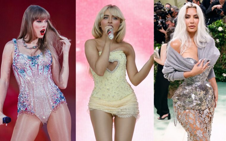 Sabrina Carpenter dit qu'il n'y a "aucune bizarrerie" avec Taylor Swift suite à la réaction de Kim Kardashian SKIMS