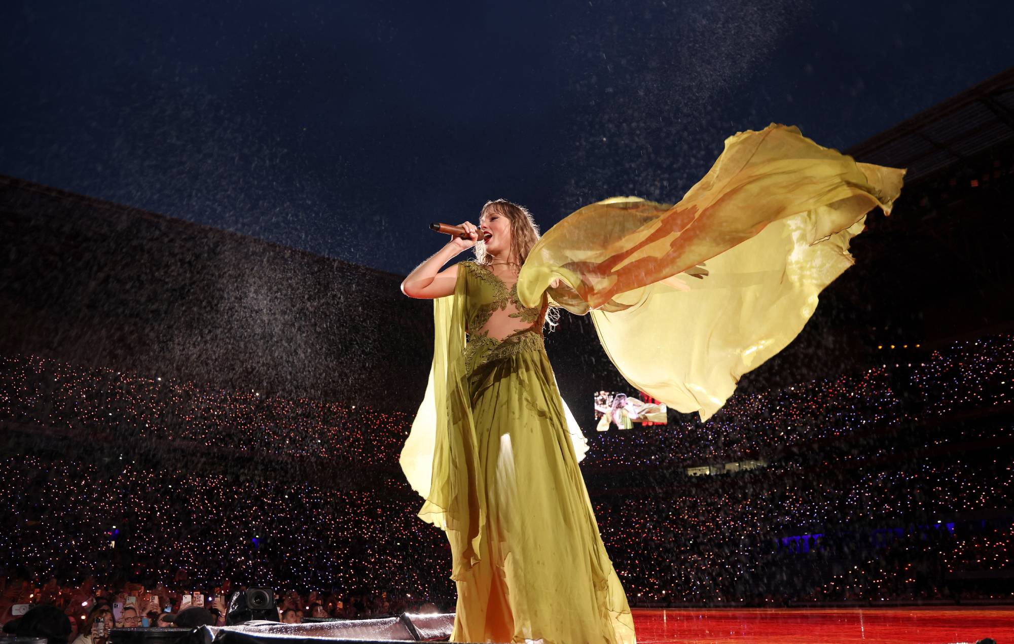 Aylor Swift se produit au Groupama Stadium le 2 juin 2024 à Lyon, France.  (Photo de John Shearer/TAS24/Getty Images pour TAS Rights Management)