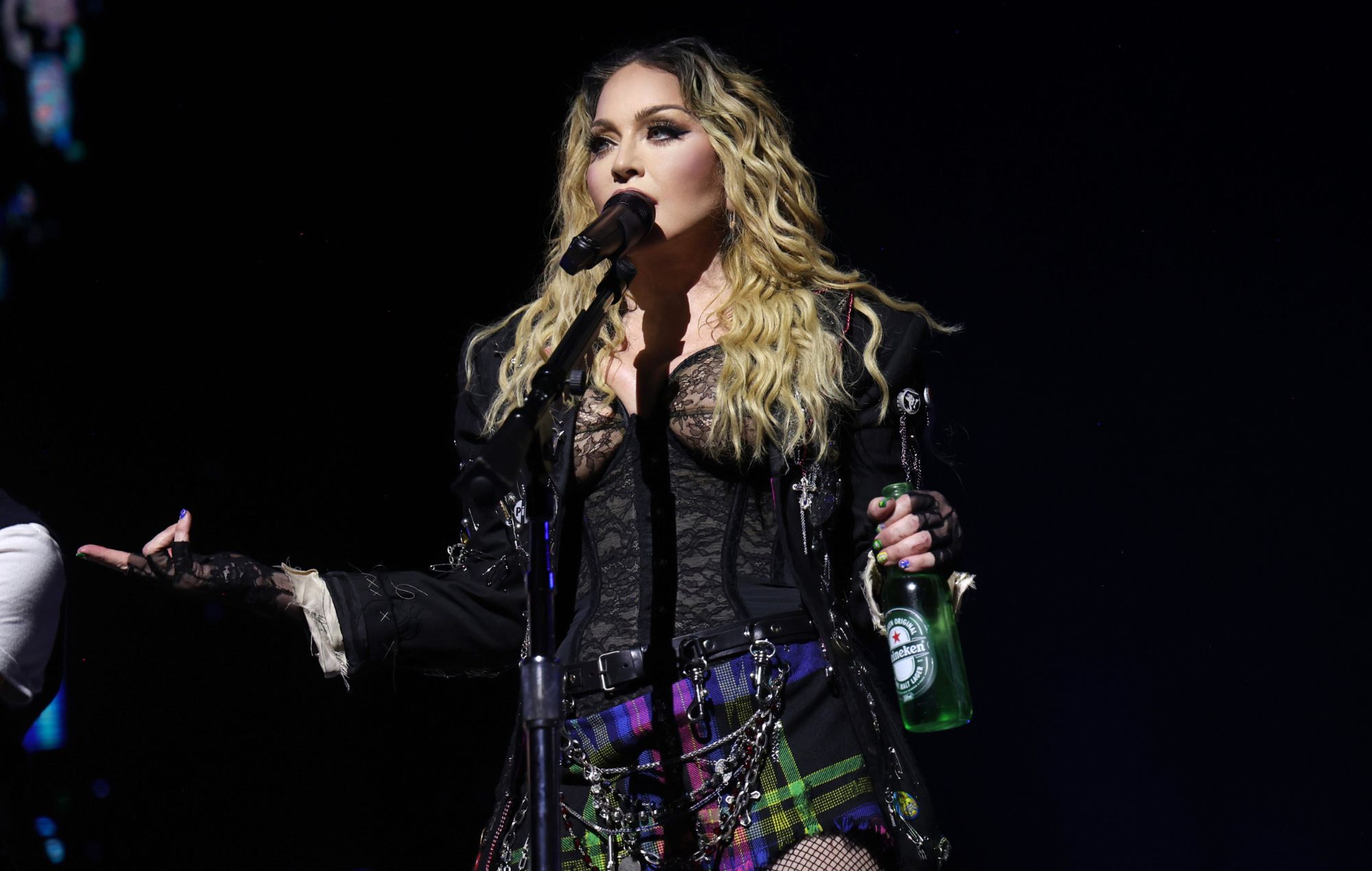 Madonna sur scène lors de