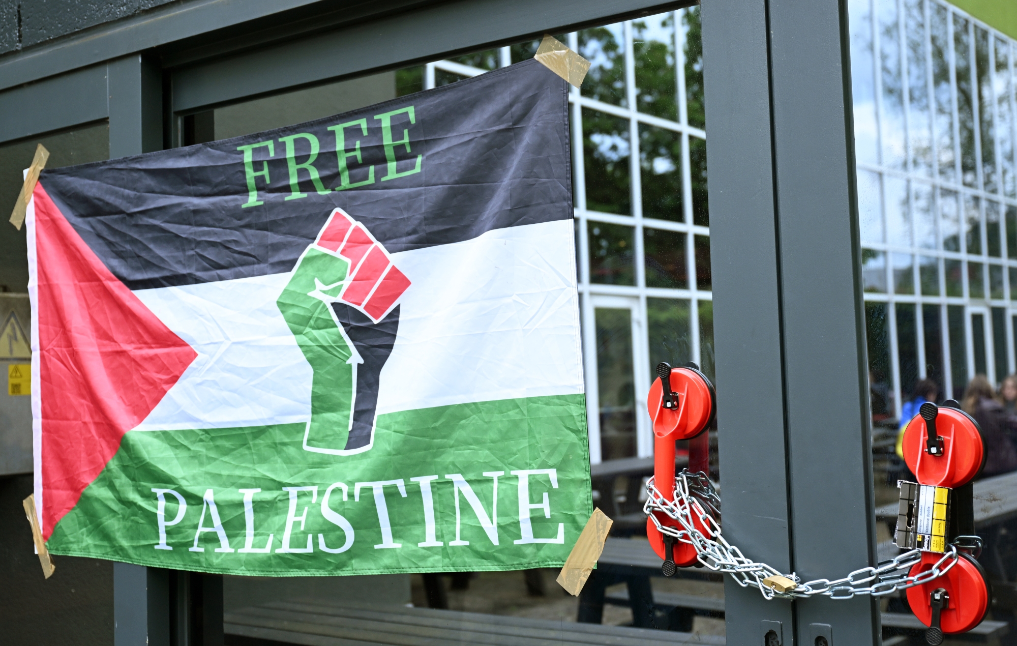 Manifestation gratuite en Palestine VUB (Photo de Dursun Aydemir/Anadolu via Getty Images)