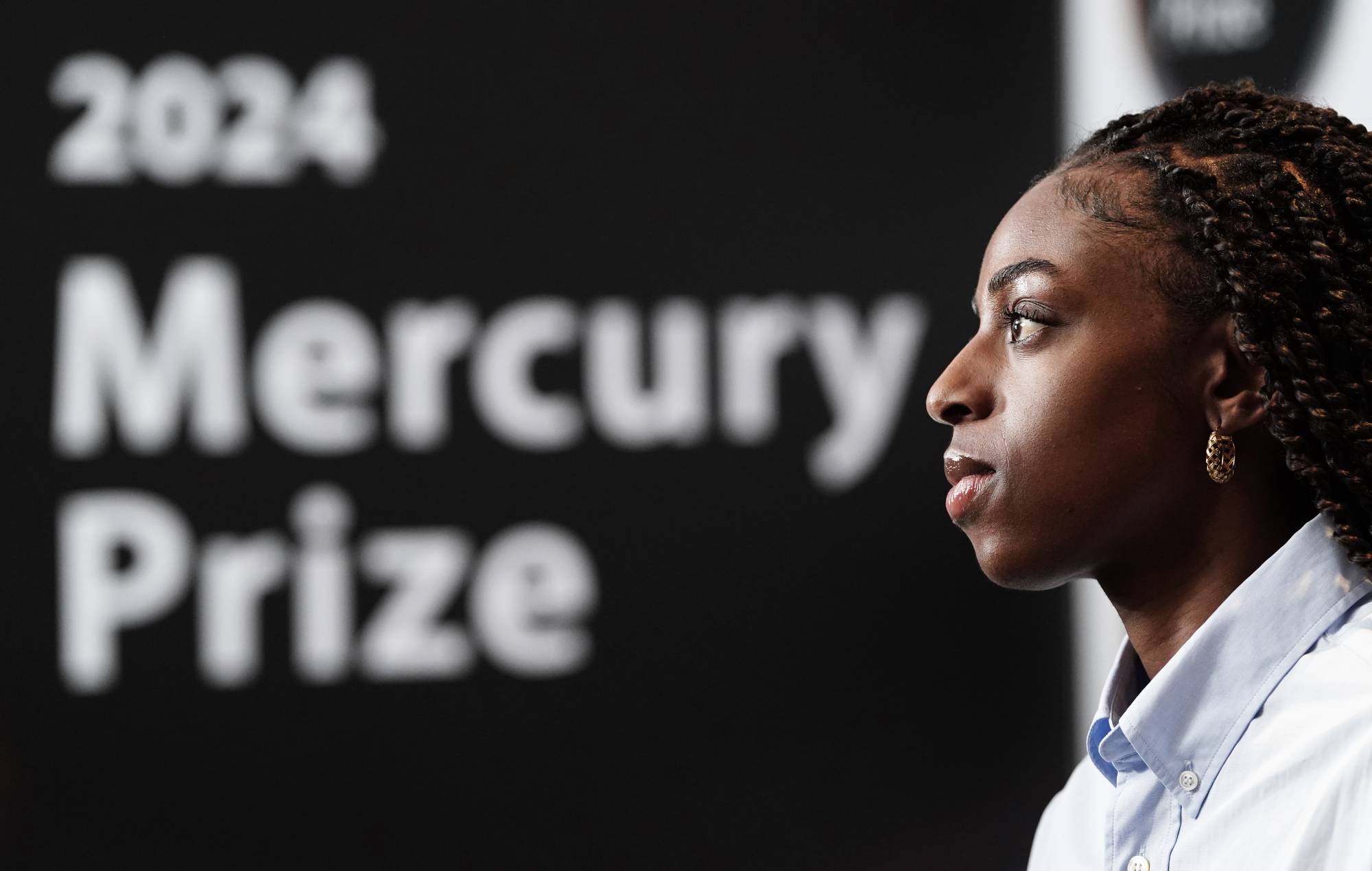 Cat Burns lors du lancement du Mercury Prize 2024 (Photo de Ian West/PA Images via Getty Images)