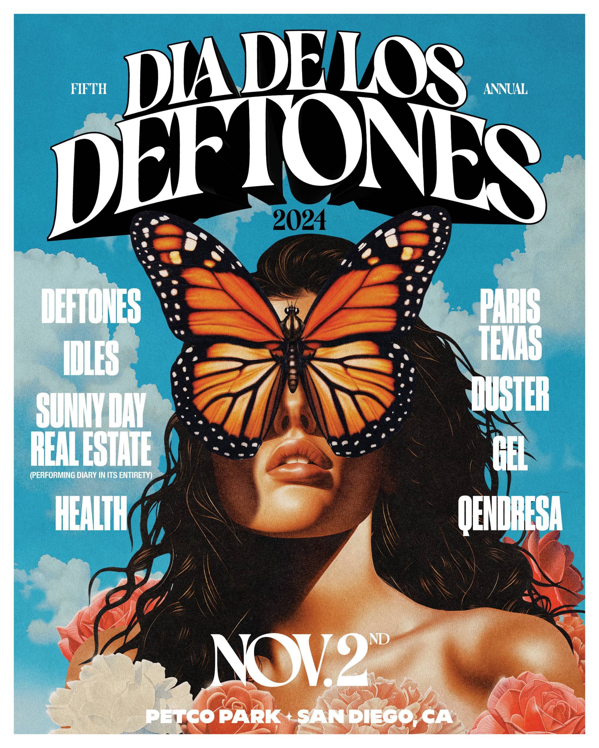 Affiche Dia De Los Deftones 2024.  Crédit : PRESSE