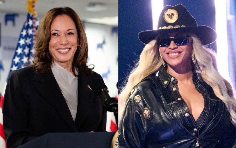 Kamala Harris se promène au son de la chanson de Beyoncé lors d'un meeting de campagne