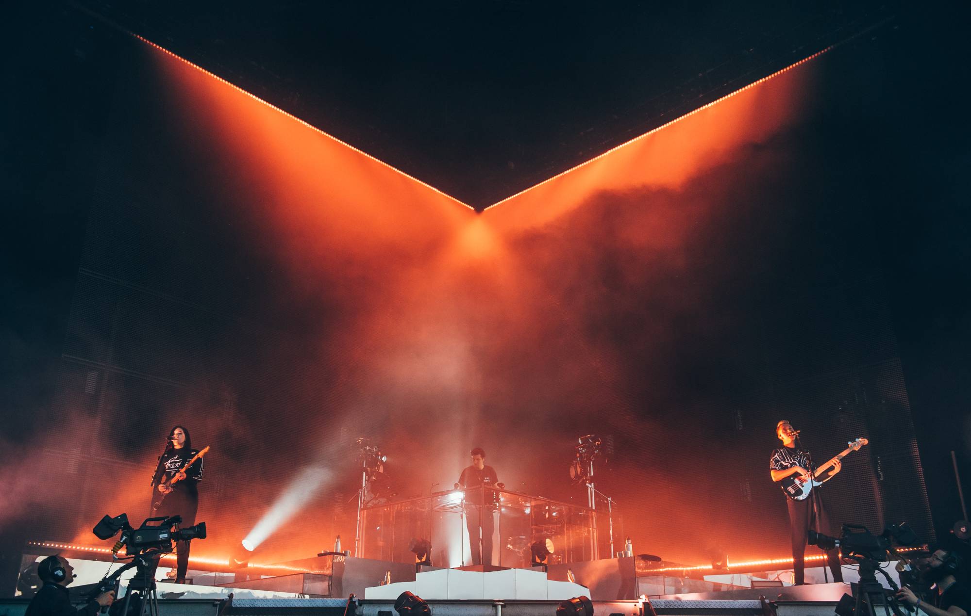 Le groupe The XX se produit sur scène le premier jour du festival Parklife à Heaton Park le 9 juin 2018 à Manchester, en Angleterre. (Photo de Joseph Okpako/WireImage)
