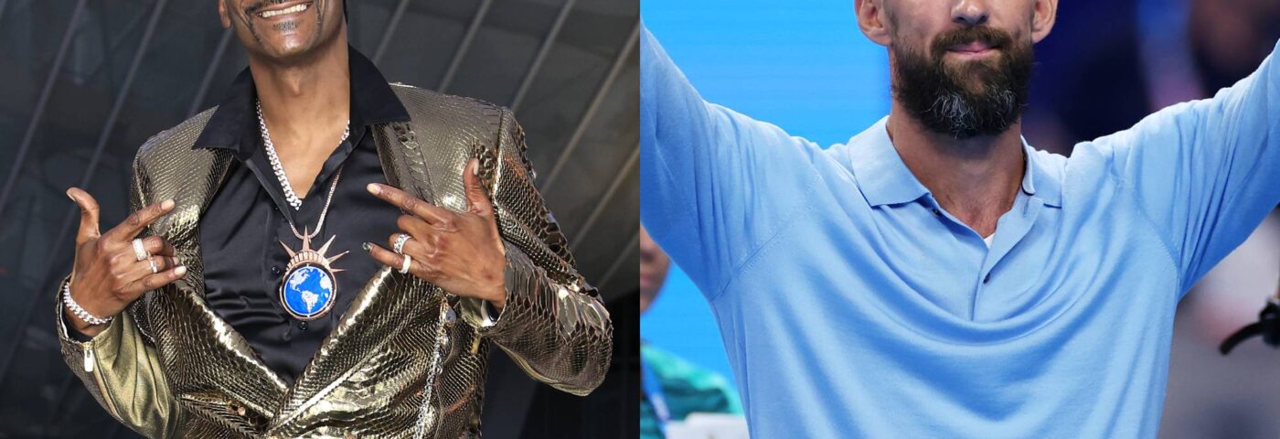 Regardez Snoop Dogg nager avec Michael Phelps aux Jeux olympiques de Paris 2024