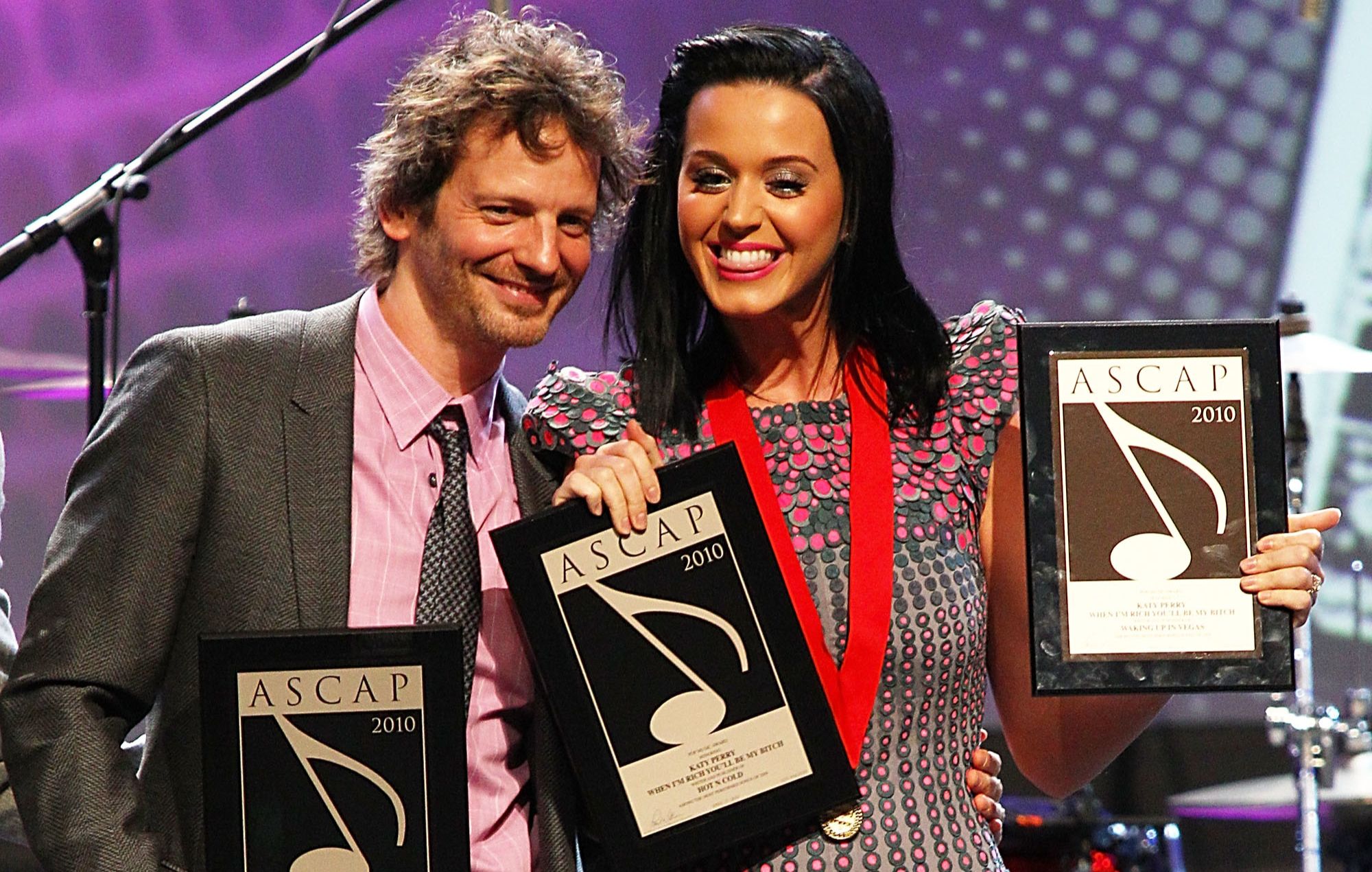 Lukasz « Dr. Luke » Gottwald et Katy Perry en 2010