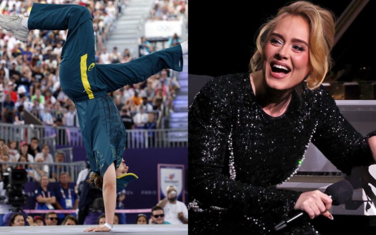 Adele demande si le breakdanceur olympique australien Raygun est « une blague » et dit qu'elle « s'est chiée de rire »