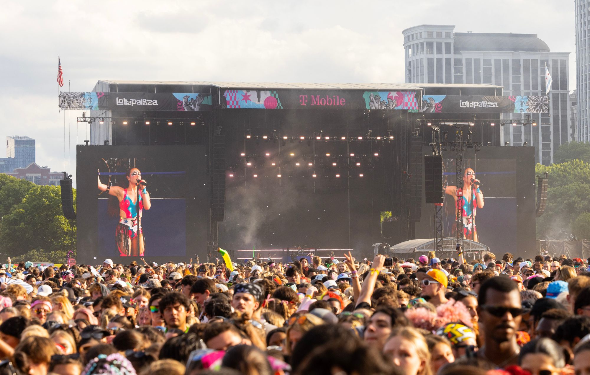 Chappell Roan se produit pendant Lollapalooza à Grant Park le 1er août 2024 à Chicago, Illinois. 