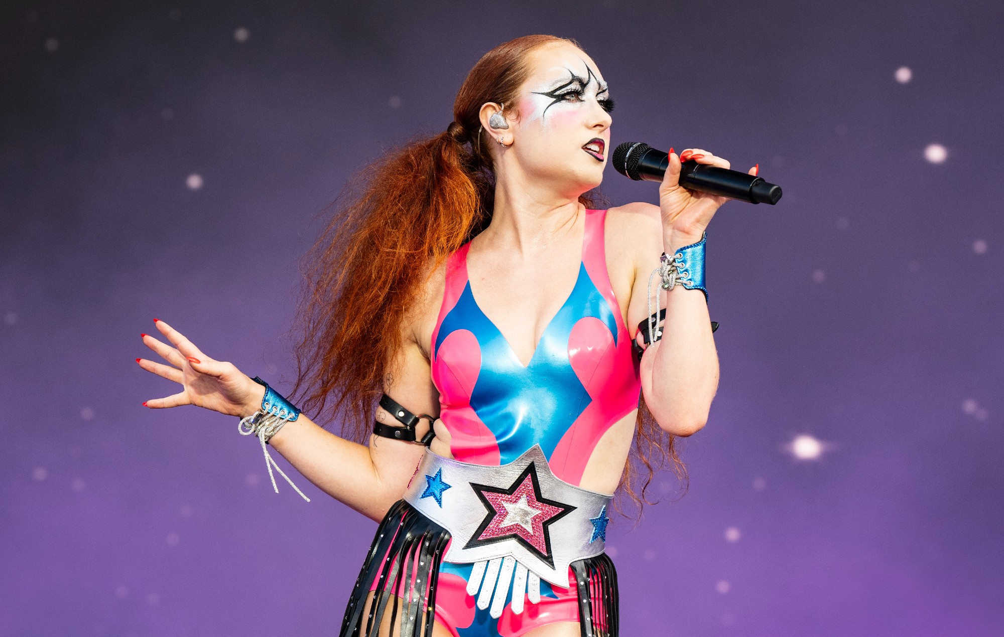 Chappell Roan se produit lors du festival Lollapalooza 2024 à Grant Park le 1er août 2024