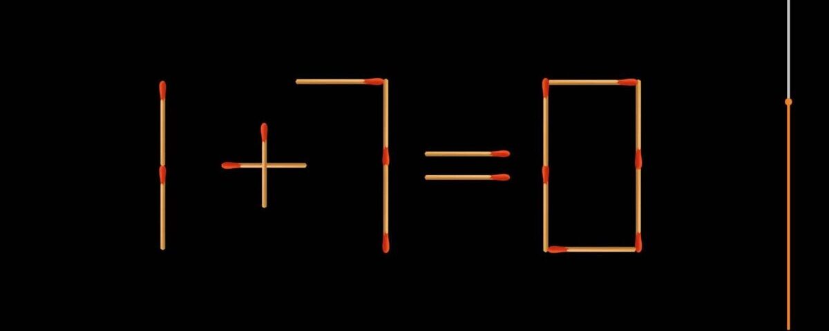 Défi mathématique : Testez votre QI et prouvez que vous êtes un génie en déplaçant un seul allumette en 15 secondes !