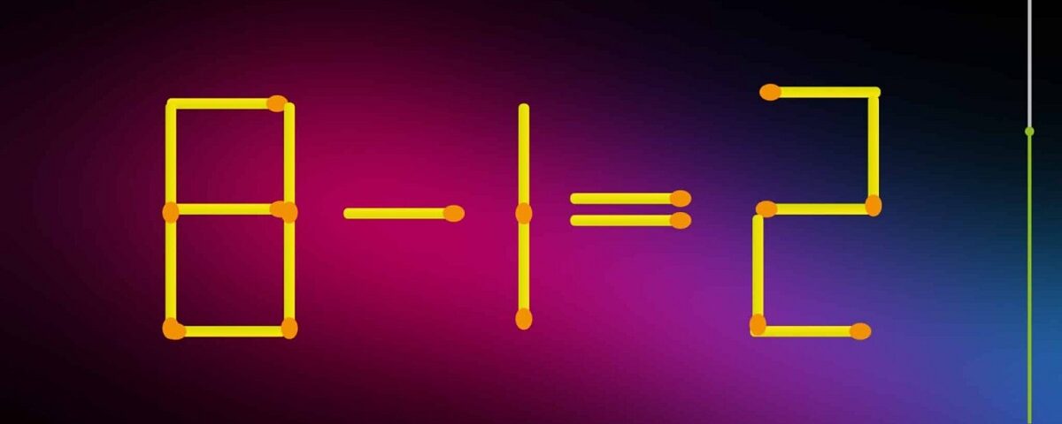 Test de QI : pensez-vous être un as des maths ? Déplacez un seul bâtonnet en moins de 15 secondes !