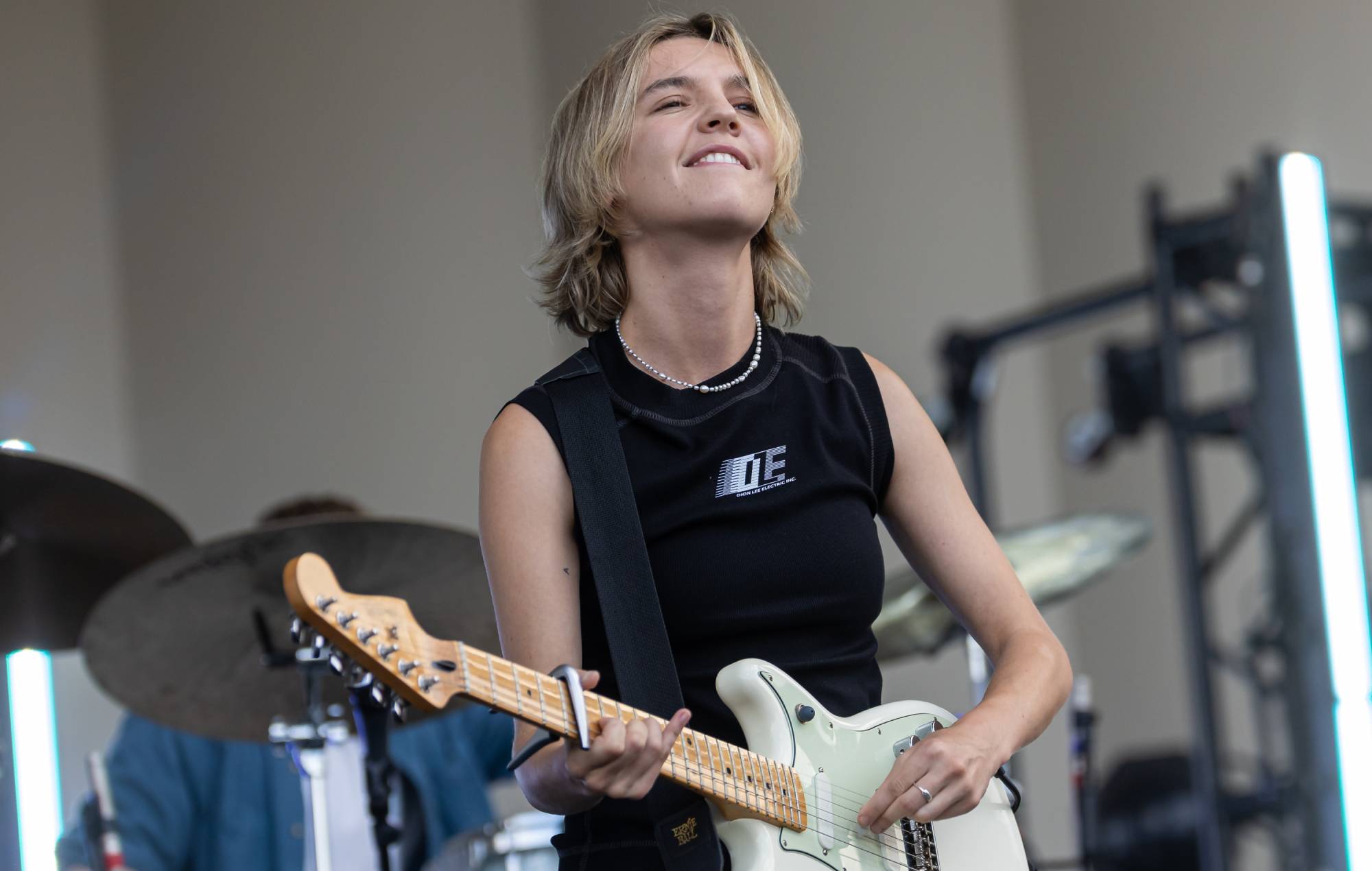 Amber Bain de The Japanese House se produit pendant Lollapalooza à Grant Park le 1er août 2024 à Chicago, Illinois. (Photo de Michael Hickey/Getty Images)