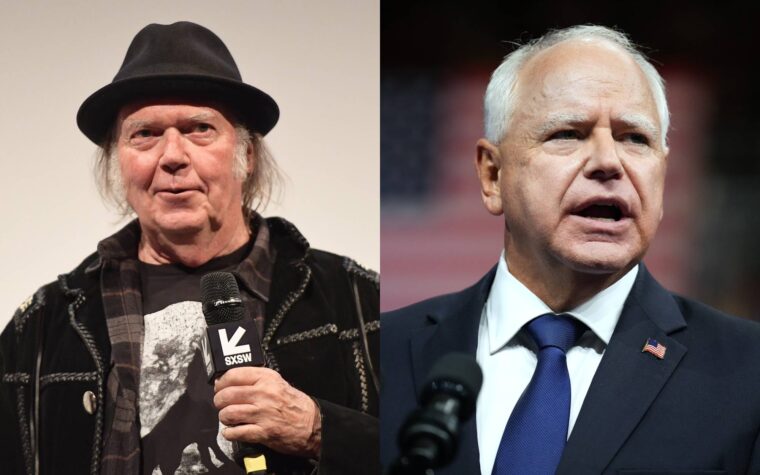 Neil Young a accordé à Tim Walz une autorisation spéciale pour utiliser « Rockin' In The Free World » après avoir poursuivi Trump à ce sujet
