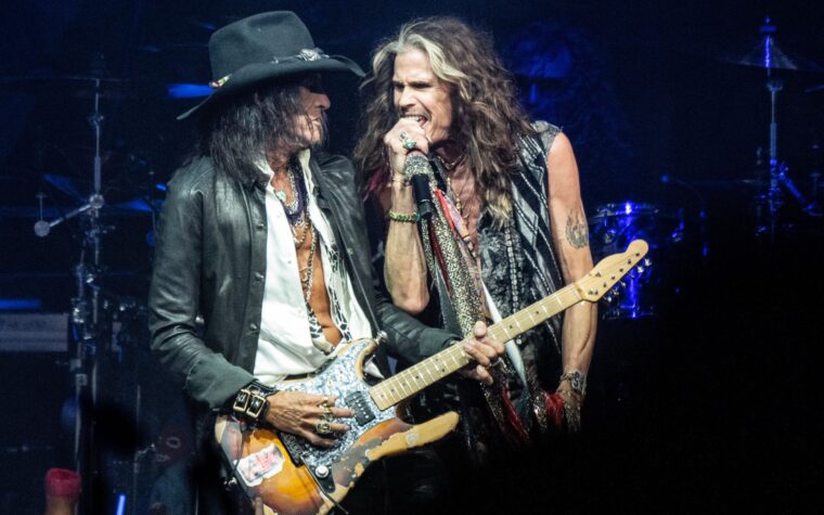 Regardez des images du dernier concert live d'Aerosmith