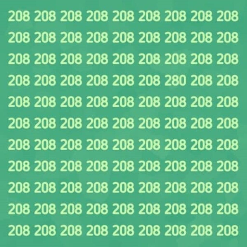 Repérer le numéro 280 défi