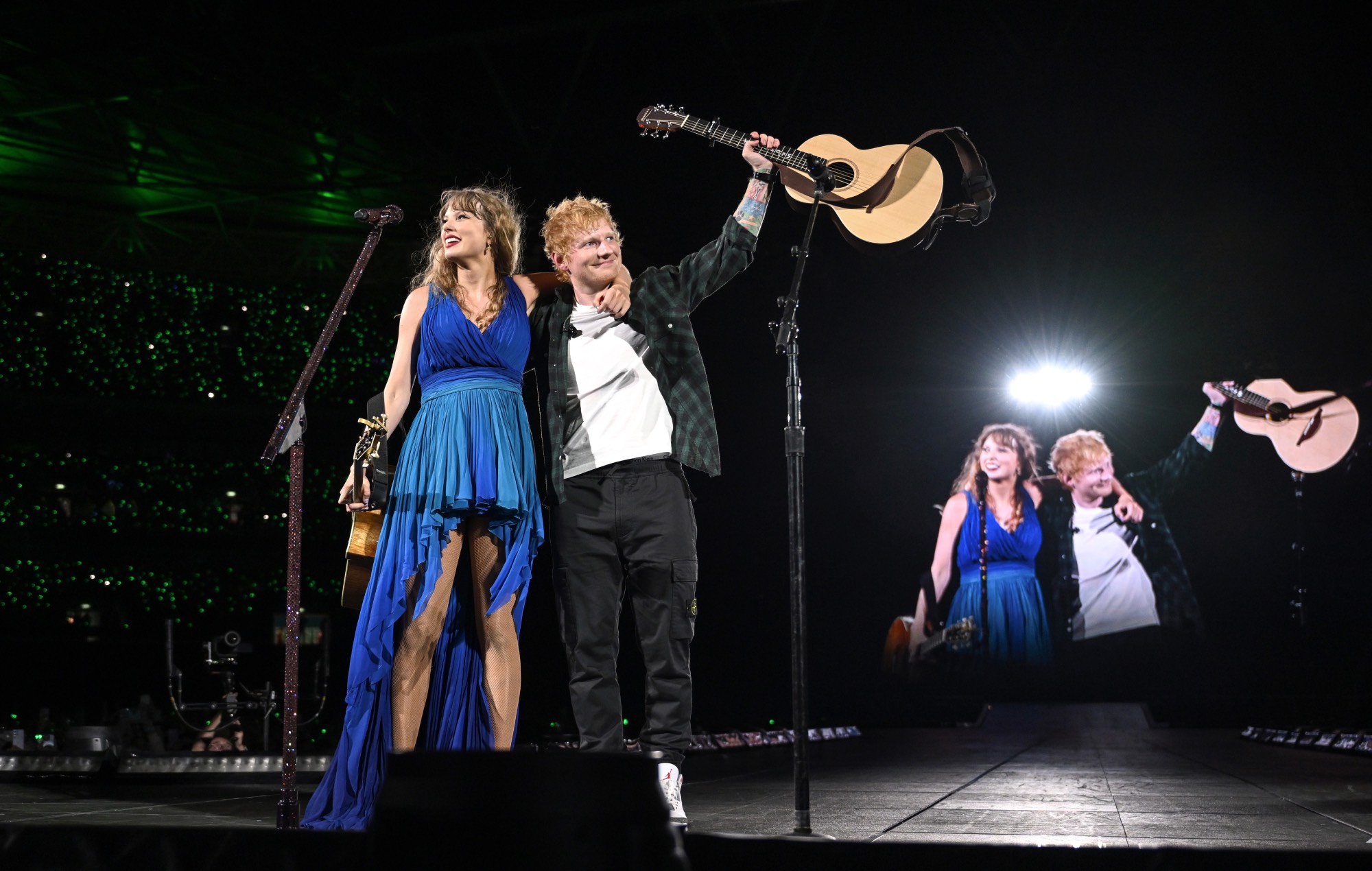 Taylor Swift et Ed Sheeran 
