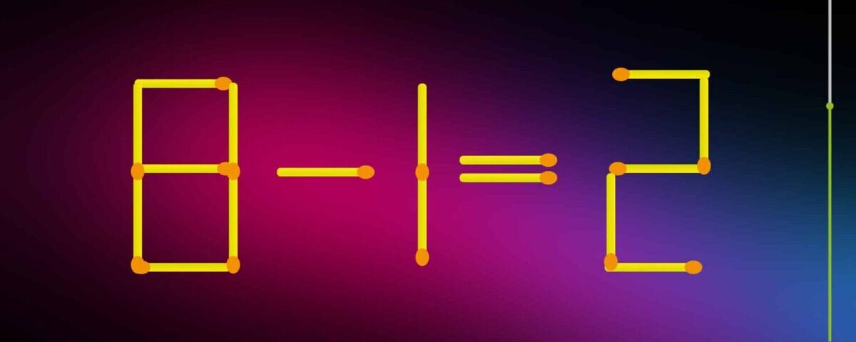 Test de QI : Pensez-vous être un prodige des maths ? Déplacez un seul bâtonnet en moins de 15 secondes !