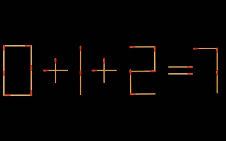 Testez votre QI puzzle d'allumettes