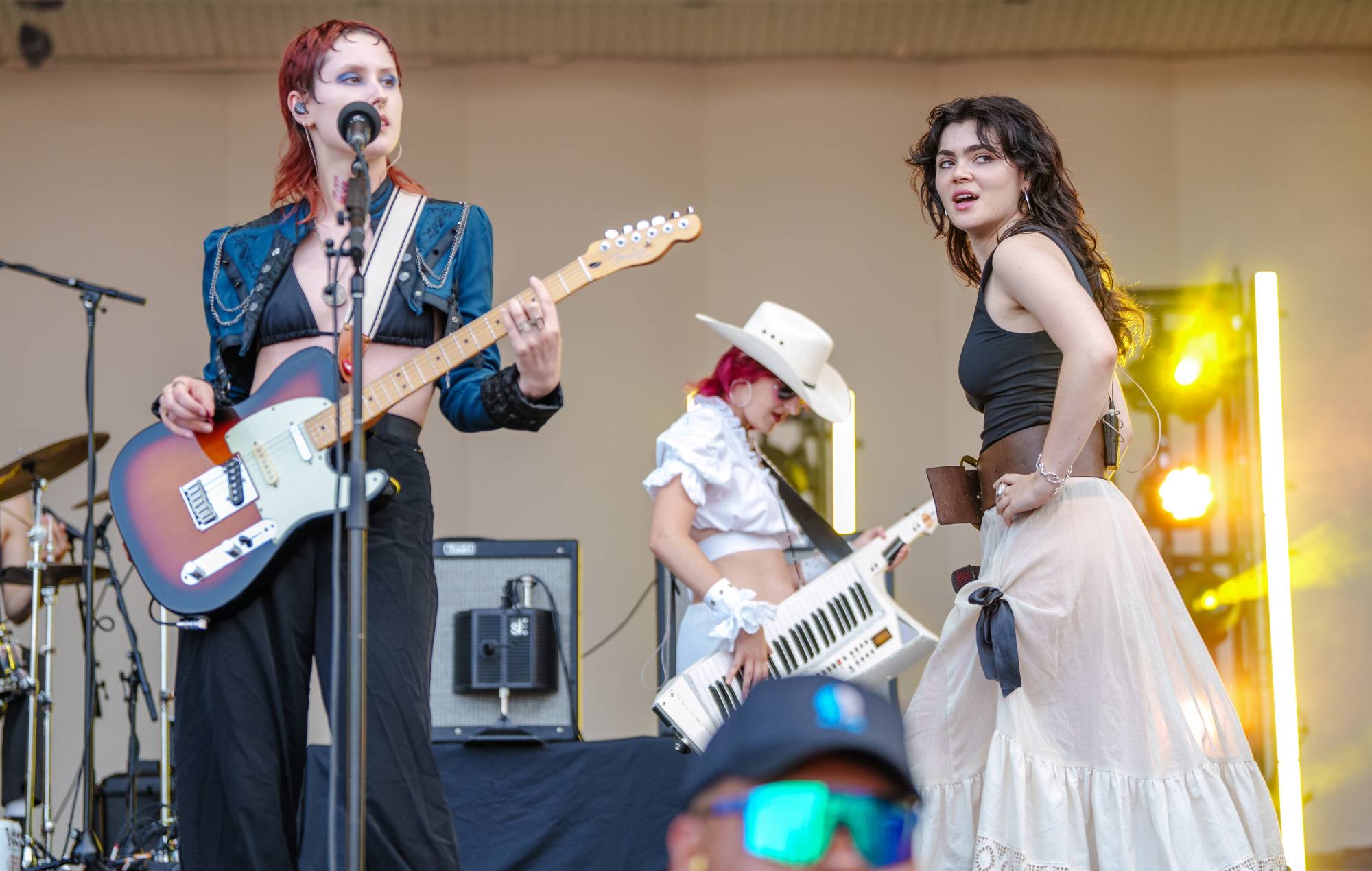 The Last Dinner Party se produit pendant Lollapalooza à Grant Park le 4 août 2024 à Chicago, Illinois. (Photo de Josh Brasted/FilmMagic)