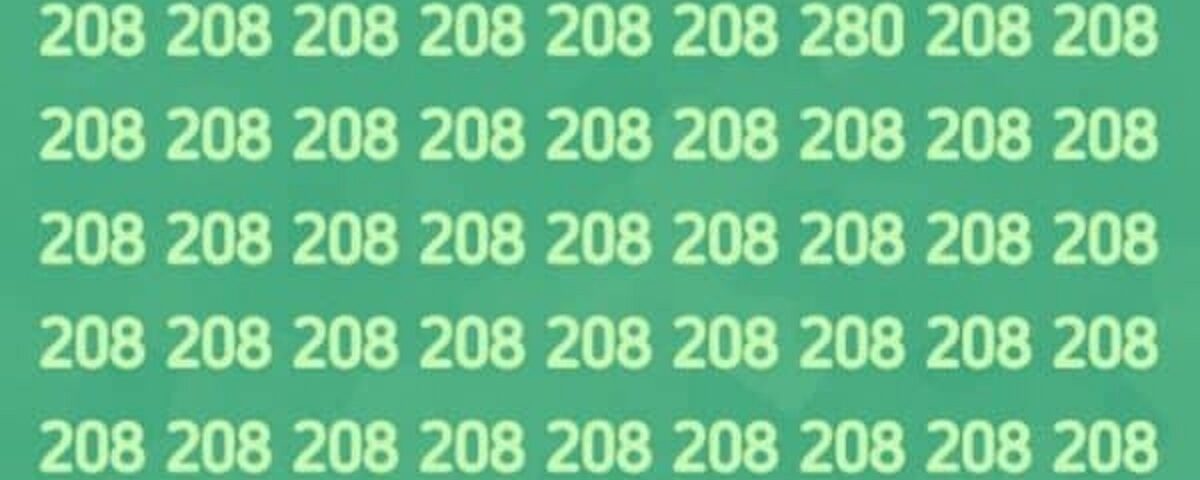 Test de compétences d’observation : pouvez-vous trouver le numéro « 280 » en seulement 10 secondes ? Seulement 15% y parviennent !
