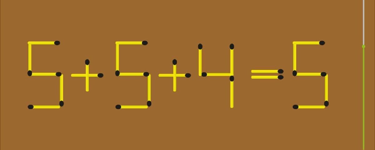 Défi mathématique : Résolvez ce casse-tête avec une seule allumette en moins de 20 secondes, prouvez votre haut QI !