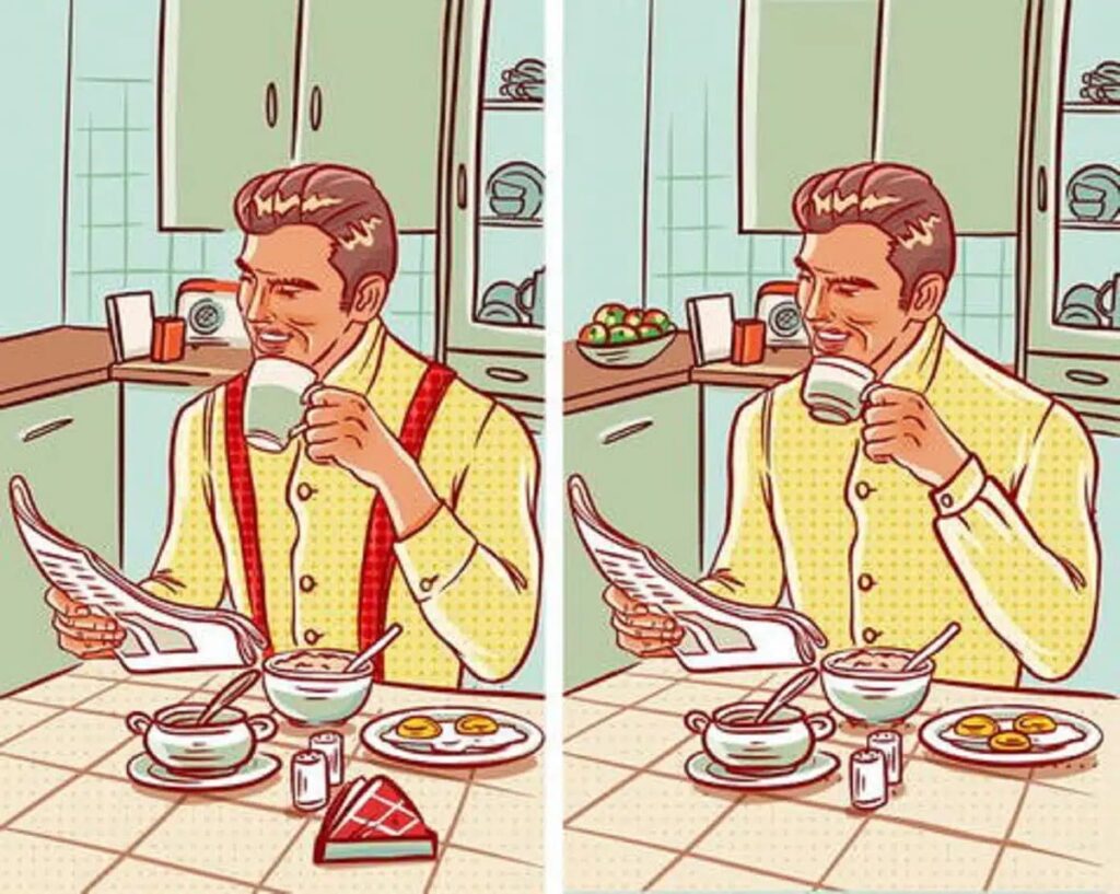 défi visuel sur 8 différences