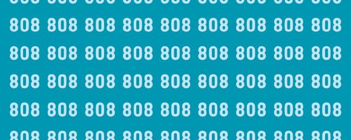 Test visuel : Arriverez-vous à trouver le nombre 888 caché dans 808 en moins de 25 secondes ? Un défi que seulement 10% réussissent !