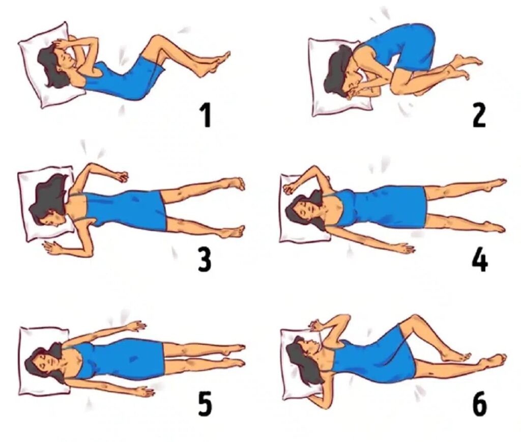 test de personnalité position de dormir