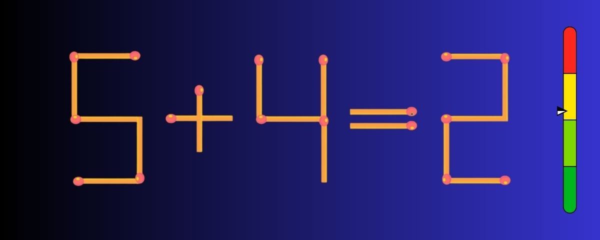 Défi cérébral : Résolvez ce puzzle en 25 secondes en bougeant une seule allumette !