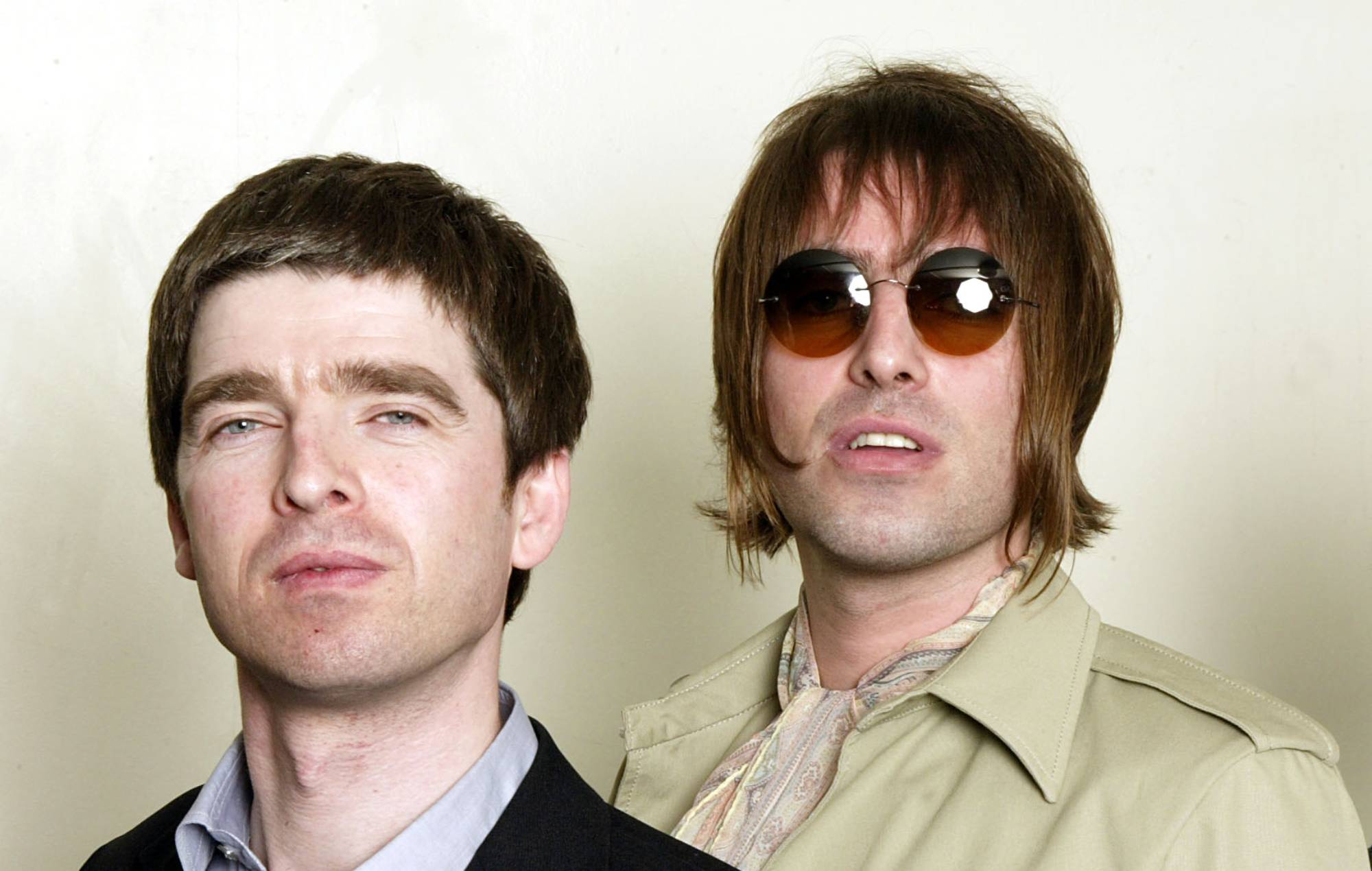 Noel et Liam Gallagher du groupe de rock Oasis. Crédit : Dave Hogan/Getty Images