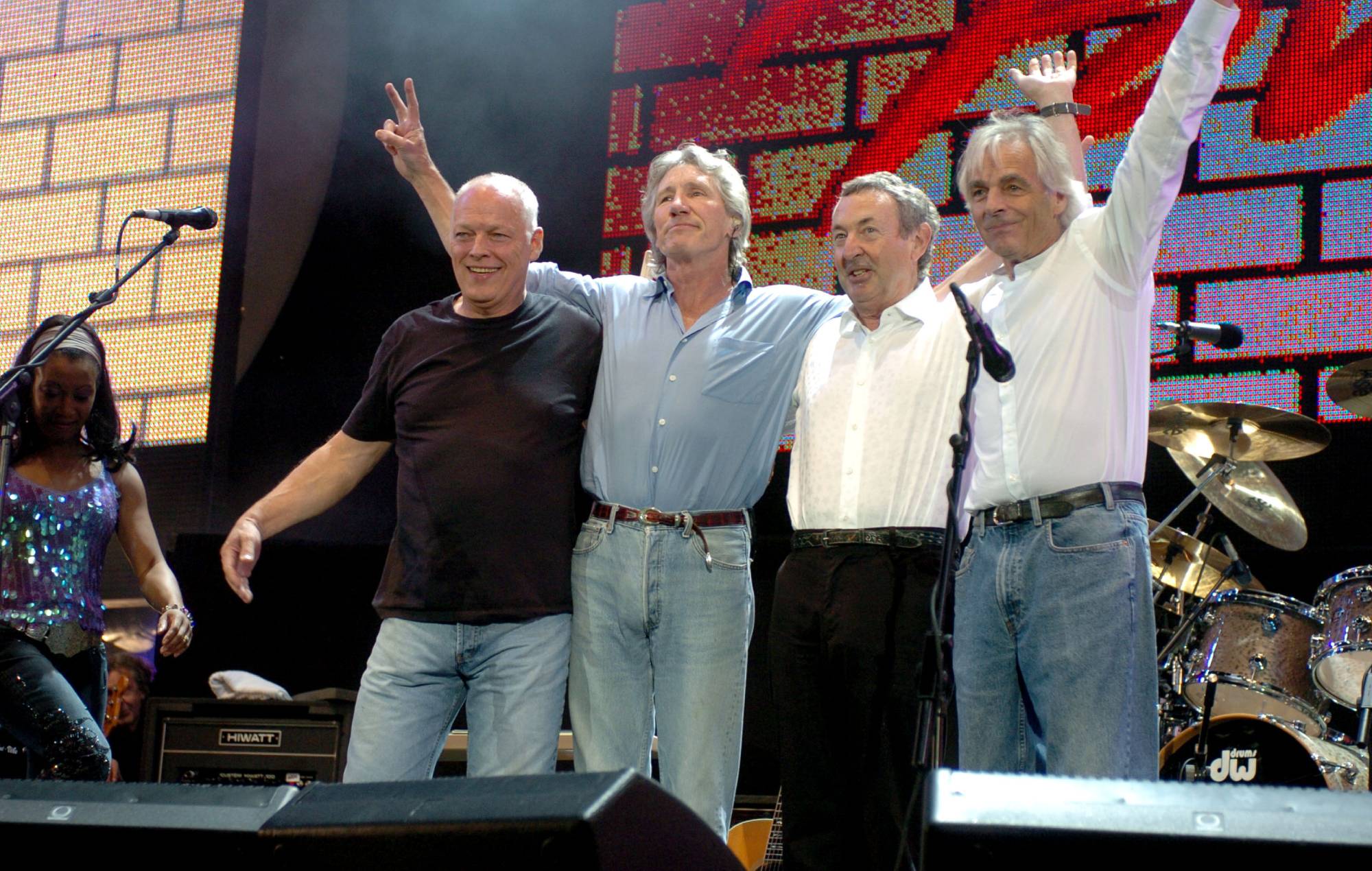David Gilmour, Roger Waters, Nick Mason et Richard Wright de Pink Floyd