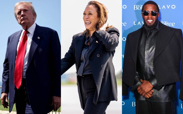 Donald Trump partage une fausse image de Kamala Harris avec Diddy après l'arrestation du rappeur