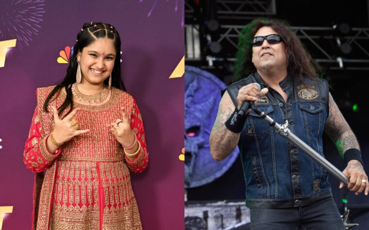 Regardez la prodige de la guitare Maya Neelakantan rejoindre Testament sur scène