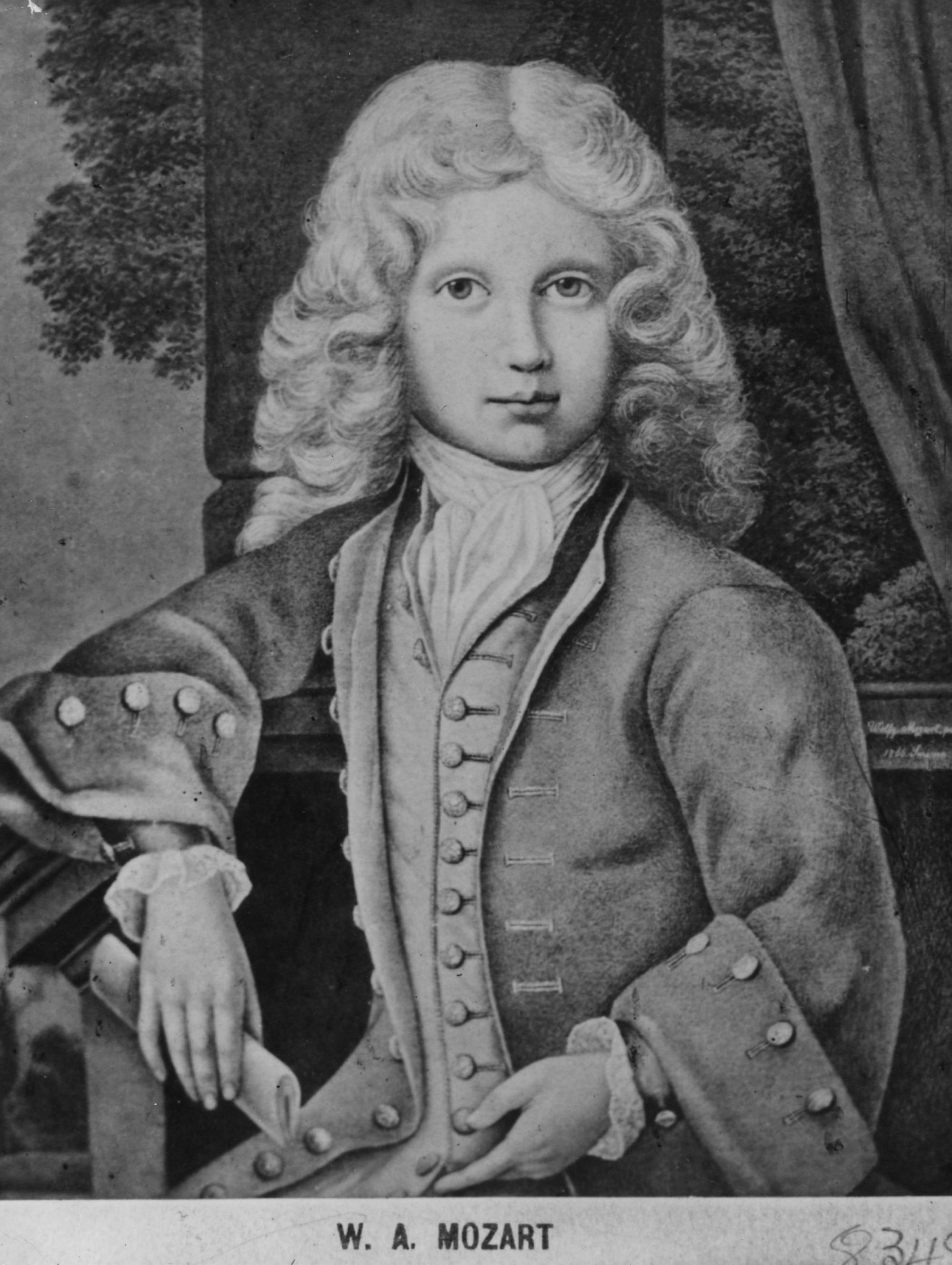 Wolfgang Amadeus Mozart (1756 - 1791) à l'âge de 11 ans. Œuvre originale : gravure d'après un tableau de Dominikus van der Smisseen au Musée Mozart de Salzbourg. (Photo de Hulton Archive/Getty Images)