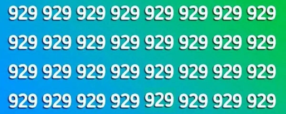 Identifiez le chiffre différent en moins de 11 secondes et prouvez votre intelligence