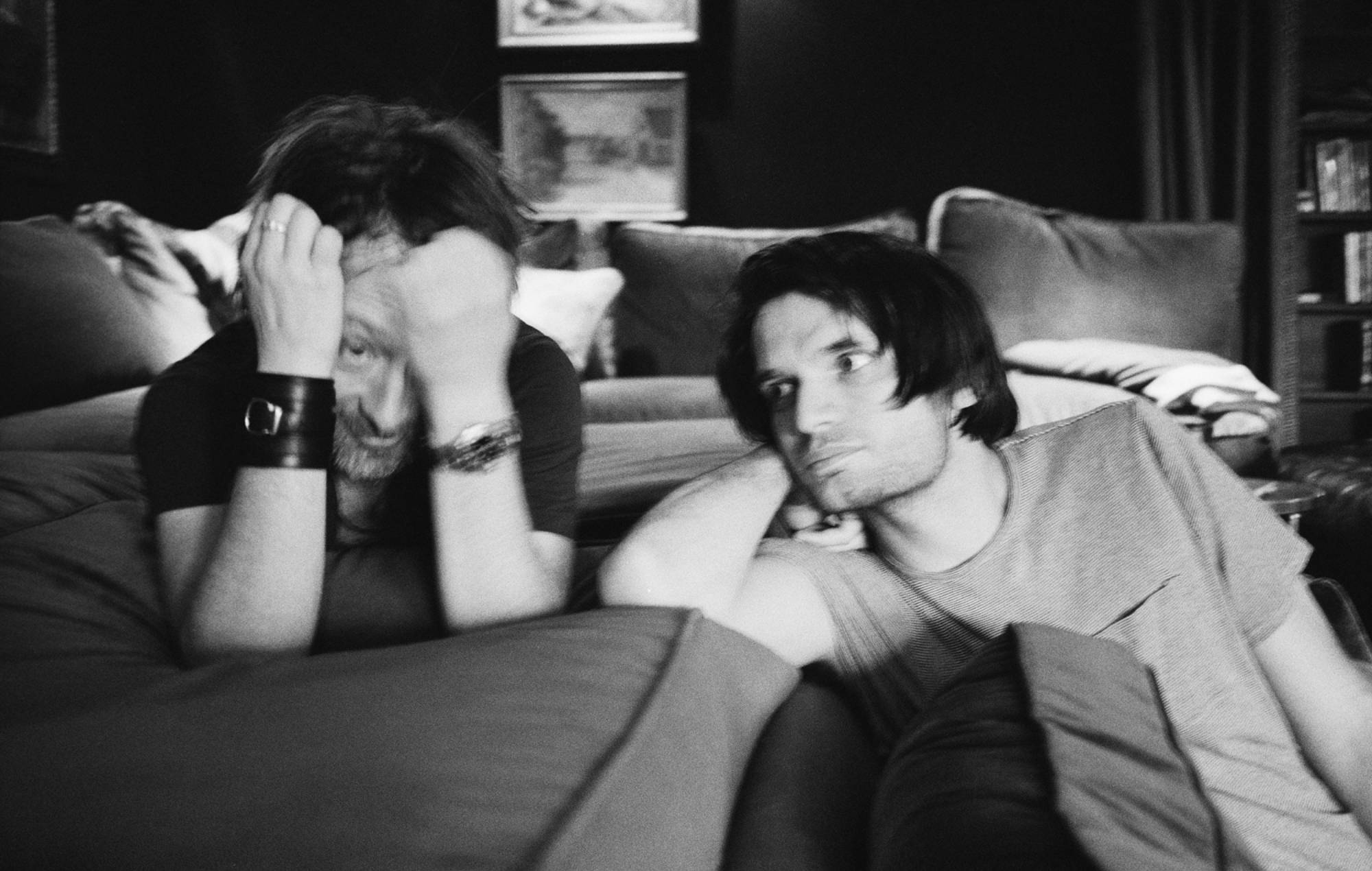 Thom Yorke de Radiohead et Jonny Greenwood du nouveau livre «Comment disparaître complètement». Crédit: Colin Greenwood